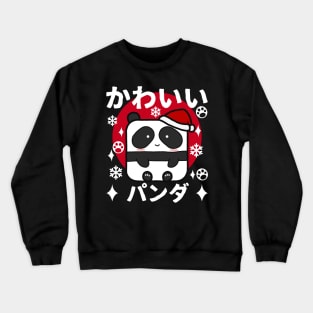 Kawaii Panda Christmas Crewneck Sweatshirt